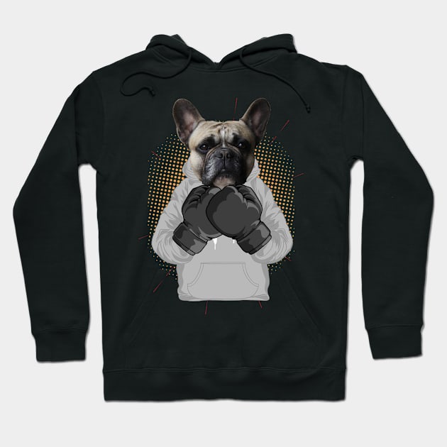 Boxing | Pug puppy Hoodie by ro83land